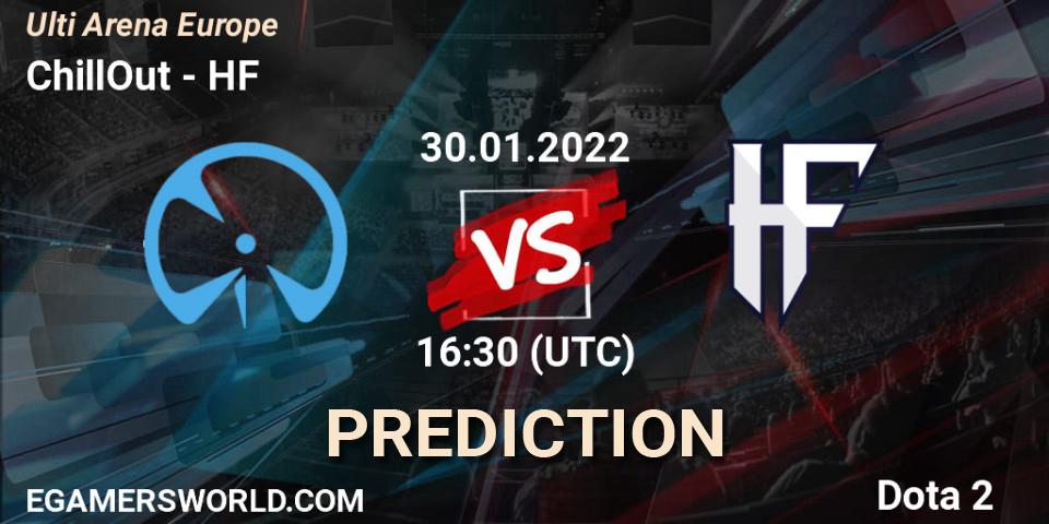 Pronósticos ChillOut - HF. 30.01.2022 at 14:56. Ulti Arena Europe - Dota 2