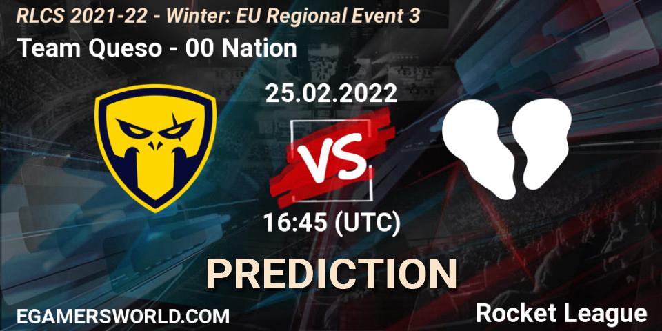 Pronósticos Team Queso - 00 Nation. 25.02.22. RLCS 2021-22 - Winter: EU Regional Event 3 - Rocket League
