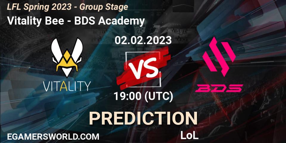 Pronósticos Vitality Bee - BDS Academy. 02.02.2023 at 19:00. LFL Spring 2023 - Group Stage - LoL