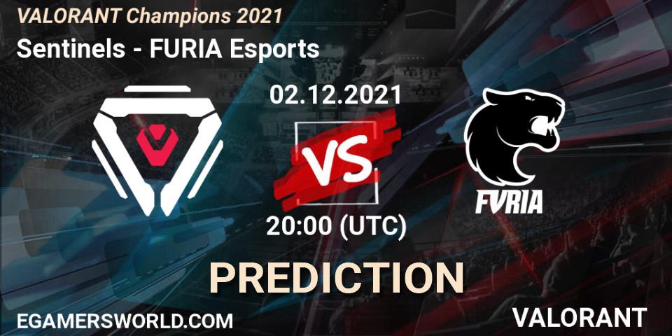 Pronósticos Sentinels - FURIA Esports. 02.12.2021 at 18:00. VALORANT Champions 2021 - VALORANT