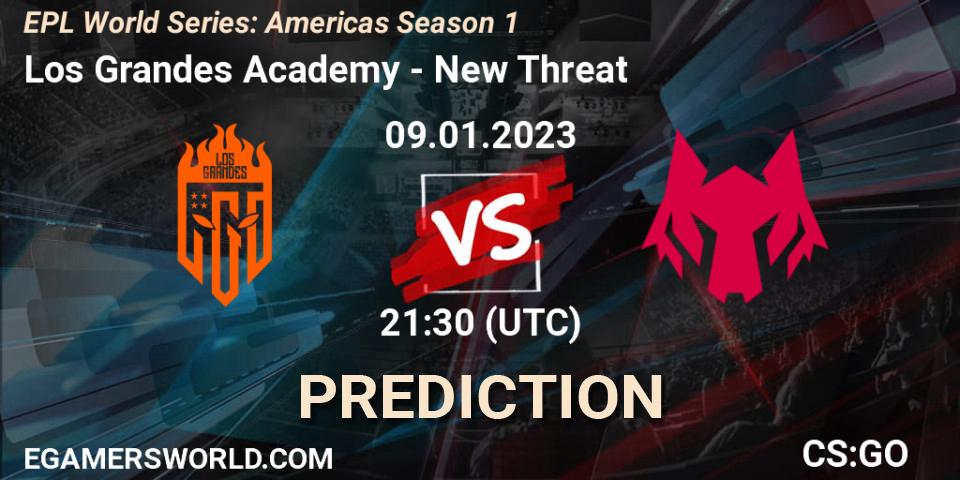 Pronósticos Los Grandes Academy - New Threat. 09.01.23. EPL World Series: Americas Season 1 - CS2 (CS:GO)