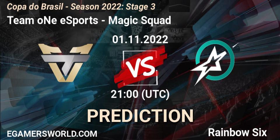 Pronósticos Team oNe eSports - Magic Squad. 01.11.22. Copa do Brasil - Season 2022: Stage 3 - Rainbow Six