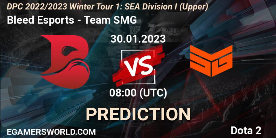 Pronósticos Bleed Esports - Team SMG. 30.01.23. DPC 2022/2023 Winter Tour 1: SEA Division I (Upper) - Dota 2