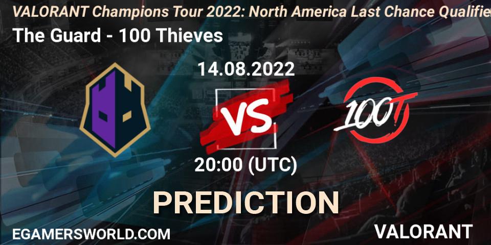 Pronósticos The Guard - 100 Thieves. 14.08.22. VCT 2022: North America Last Chance Qualifier - VALORANT