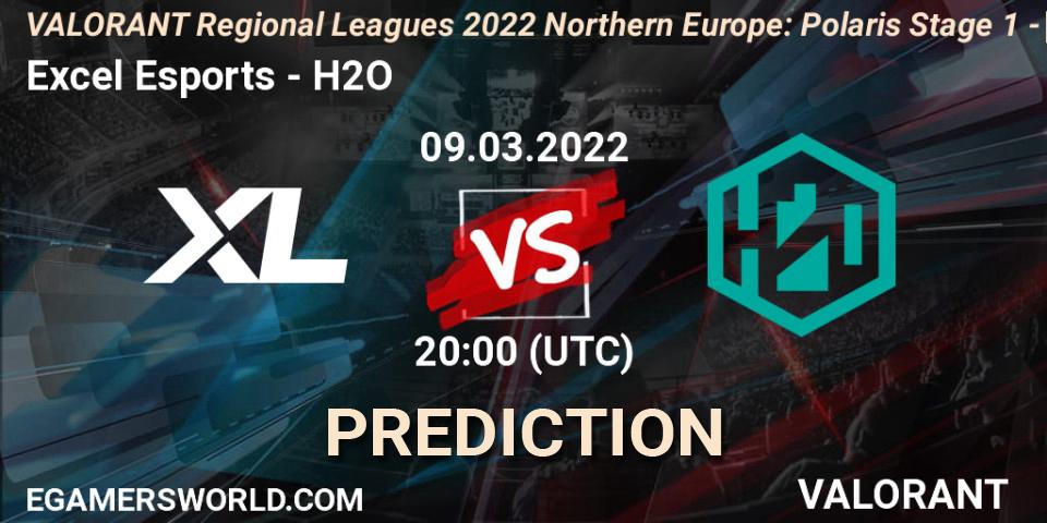 Pronósticos Excel Esports - H2O. 09.03.2022 at 20:00. VALORANT Regional Leagues 2022 Northern Europe: Polaris Stage 1 - Regular Season - VALORANT