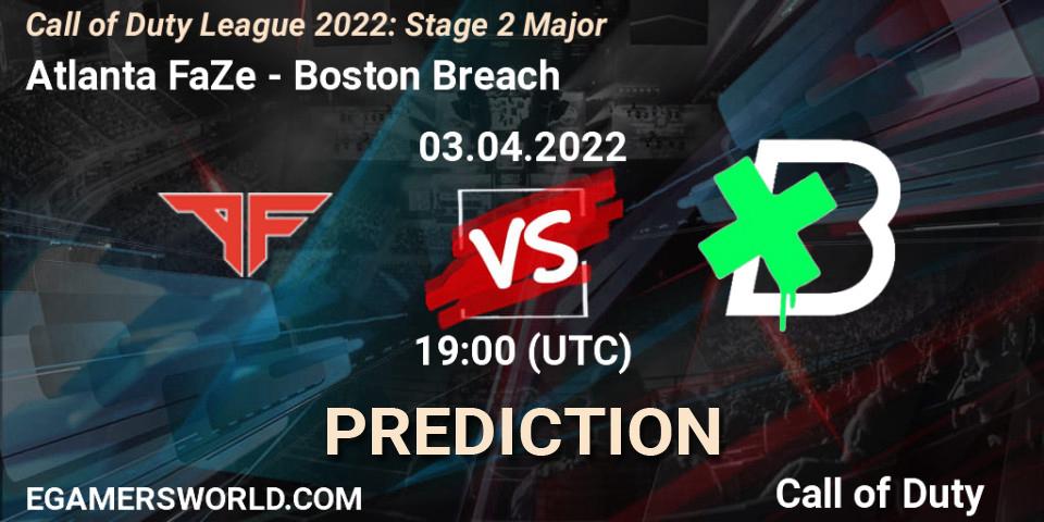 Pronósticos Atlanta FaZe - Boston Breach. 03.04.22. Call of Duty League 2022: Stage 2 Major - Call of Duty