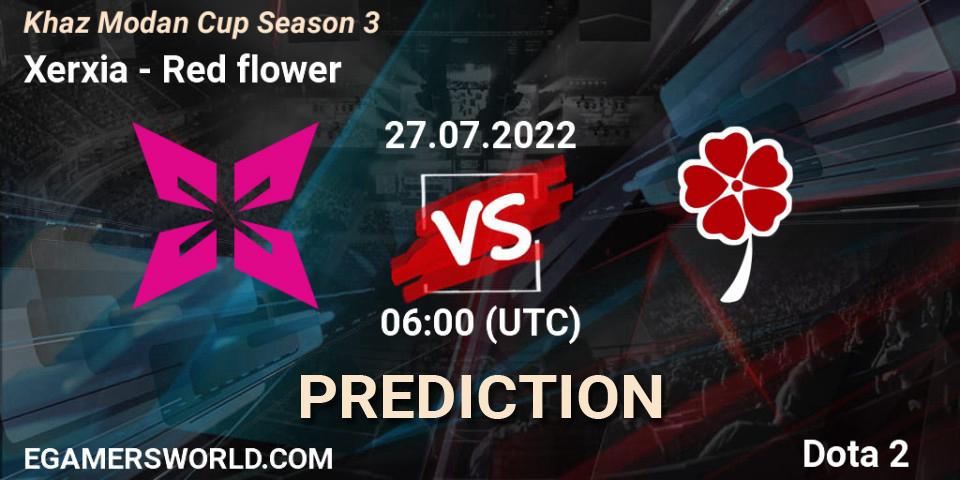 Pronósticos Xerxia - Red flower. 27.07.2022 at 06:26. Khaz Modan Cup Season 3 - Dota 2