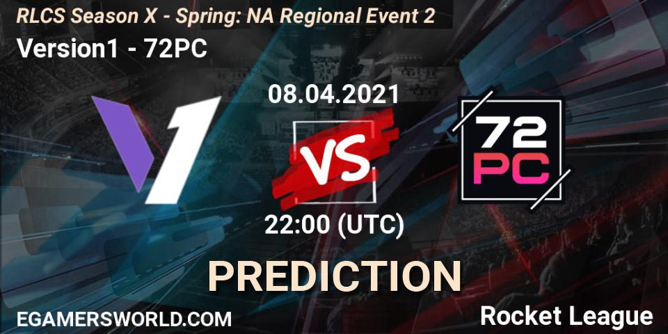 Pronósticos Version1 - 72PC. 08.04.21. RLCS Season X - Spring: NA Regional Event 2 - Rocket League