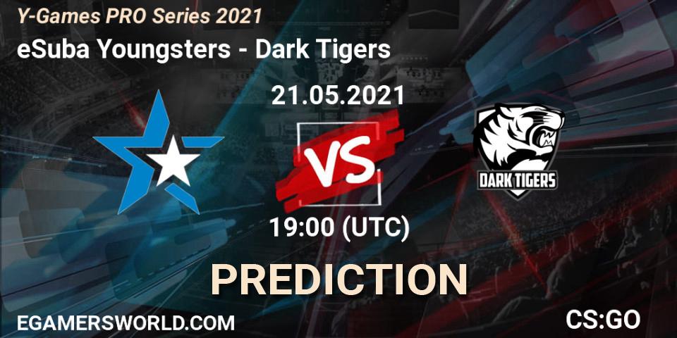 Pronósticos eSuba Youngsters - Dark Tigers. 21.05.2021 at 19:00. Y-Games PRO Series 2021 - Counter-Strike (CS2)
