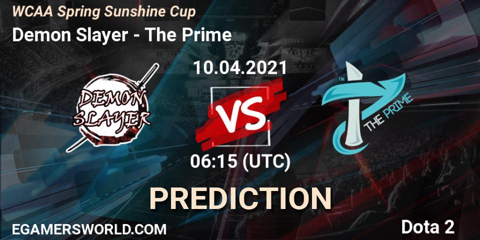 Pronósticos Demon Slayer - The Prime. 10.04.2021 at 06:53. WCAA Spring Sunshine Cup - Dota 2
