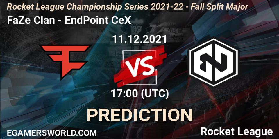 Pronósticos FaZe Clan - EndPoint CeX. 11.12.21. RLCS 2021-22 - Fall Split Major - Rocket League