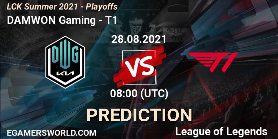 Pronósticos DAMWON Gaming - T1. 28.08.2021 at 08:30. LCK Summer 2021 - Playoffs - LoL
