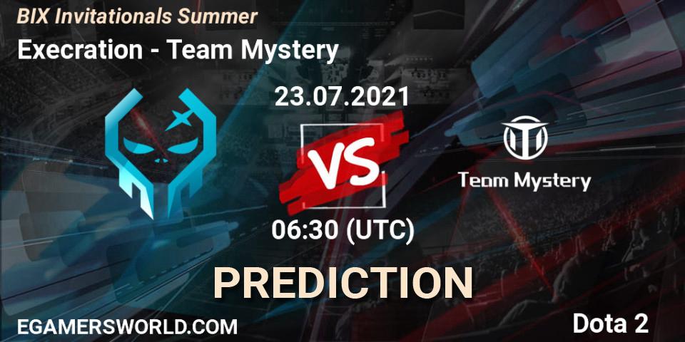 Pronósticos Execration - Team Mystery. 23.07.2021 at 07:04. BIX Invitationals Summer - Dota 2
