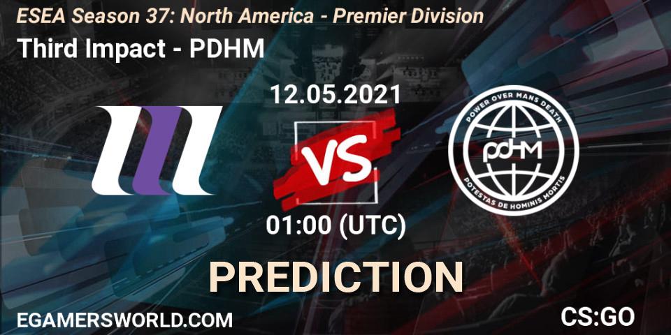 Pronósticos Third Impact - PDHM. 12.05.21. ESEA Season 37: North America - Premier Division - CS2 (CS:GO)