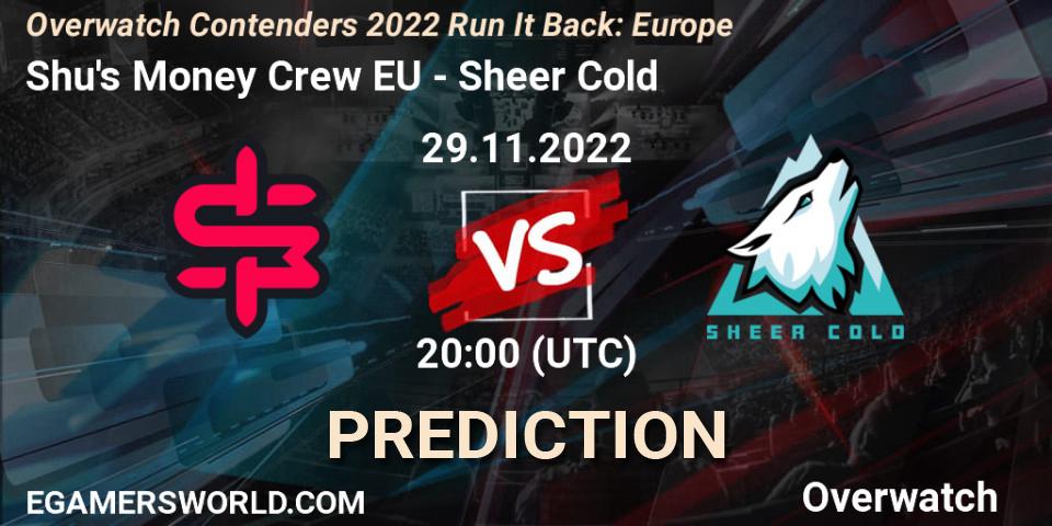 Pronósticos Shu's Money Crew EU - Sheer Cold. 30.11.22. Overwatch Contenders 2022 Run It Back: Europe - Overwatch