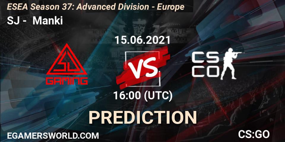 Pronósticos SJ - Manki. 15.06.2021 at 16:00. ESEA Season 37: Advanced Division - Europe - Counter-Strike (CS2)