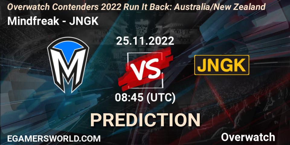 Pronósticos Mindfreak - JNGK. 25.11.22. Overwatch Contenders 2022 - Australia/New Zealand - November - Overwatch