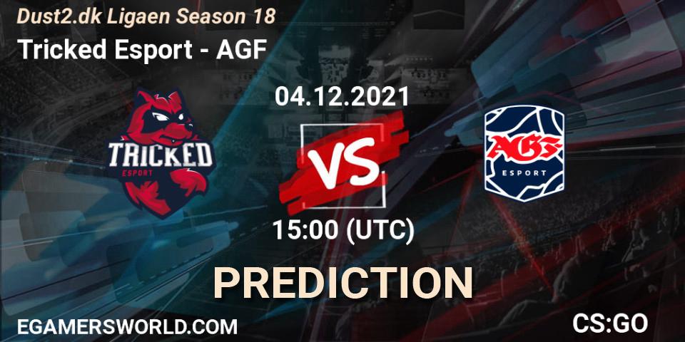 Pronósticos Tricked Esport - AGF. 04.12.2021 at 15:00. Dust2.dk Ligaen Season 18 - Counter-Strike (CS2)
