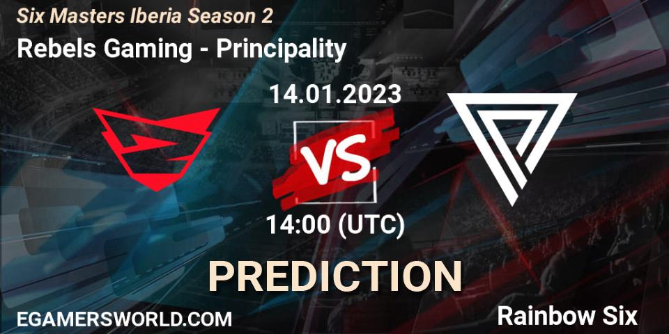 Pronósticos Rebels Gaming - Principality. 14.01.2023 at 14:00. Six Masters Iberia Season 2 - Rainbow Six