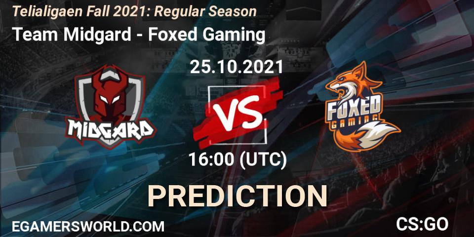 Pronósticos Team Midgard - Foxed Gaming. 25.10.2021 at 16:00. Telialigaen Fall 2021: Regular Season - Counter-Strike (CS2)