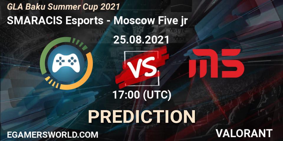 Pronósticos SMARACIS Esports - Moscow Five jr. 25.08.2021 at 18:15. GLA Baku Summer Cup 2021 - VALORANT