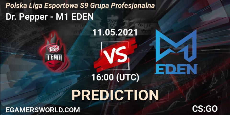 Pronósticos Dr. Pepper - M1 EDEN. 10.05.2021 at 19:00. Polska Liga Esportowa S9 Grupa Profesjonalna - Counter-Strike (CS2)