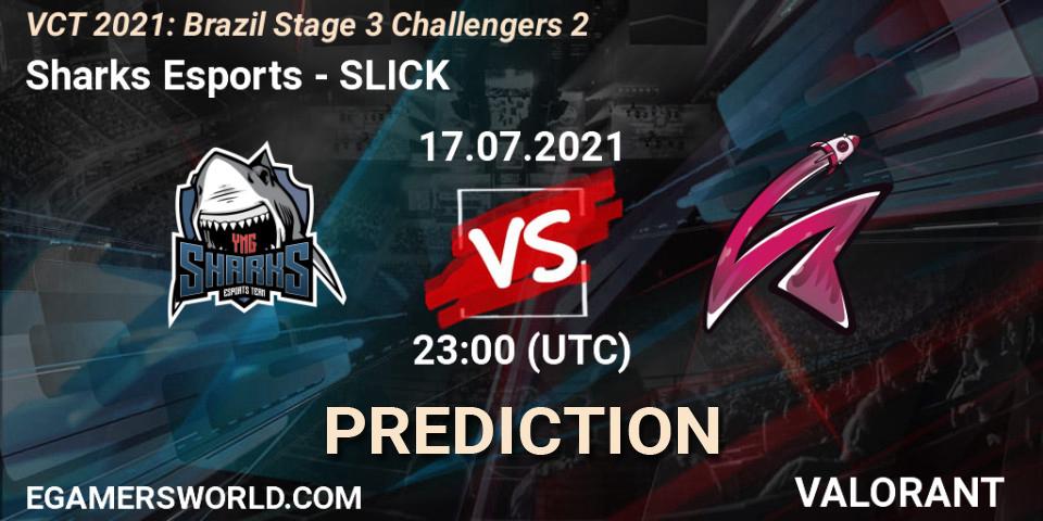 Pronósticos Sharks Esports - SLICK. 17.07.2021 at 23:30. VCT 2021: Brazil Stage 3 Challengers 2 - VALORANT
