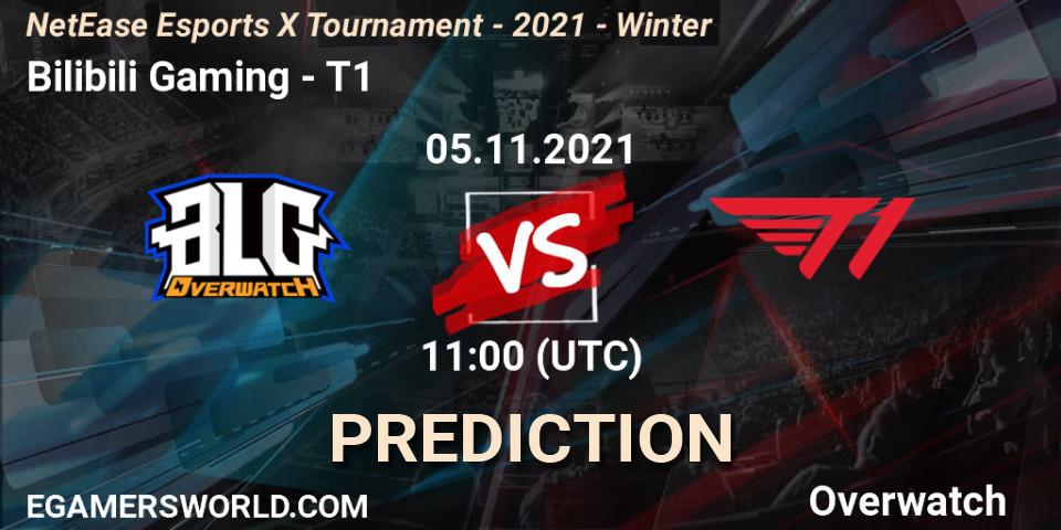 Pronósticos Bilibili Gaming - T1. 05.11.21. NetEase Esports X Tournament - 2021 - Winter - Overwatch