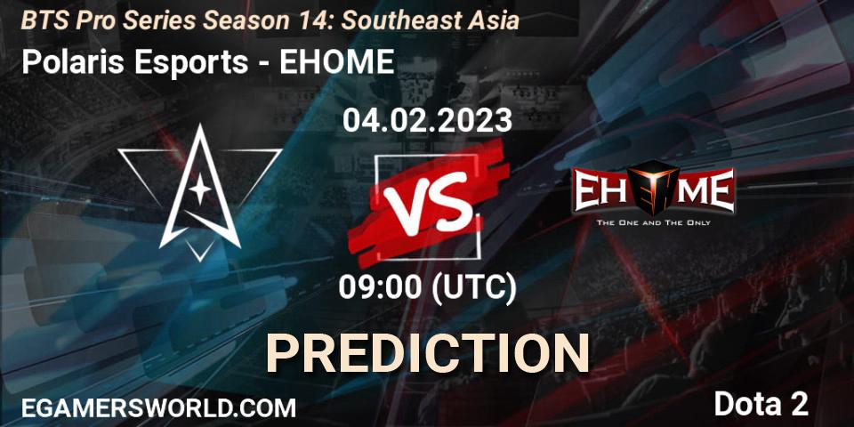 Pronósticos Polaris Esports - EHOME. 07.02.23. BTS Pro Series Season 14: Southeast Asia - Dota 2