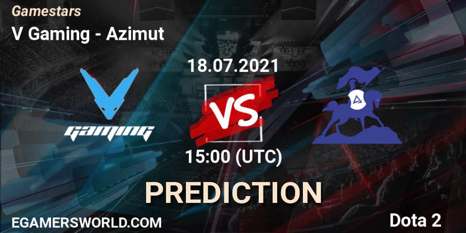 Pronósticos V Gaming - Azimut. 18.07.2021 at 14:55. Gamestars - Dota 2