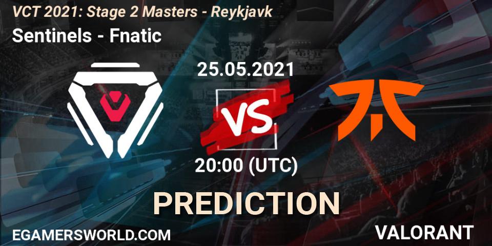 Pronósticos Sentinels - Fnatic. 25.05.2021 at 22:00. VCT 2021: Stage 2 Masters - Reykjavík - VALORANT