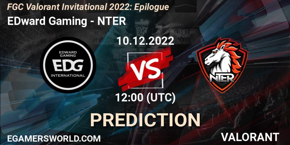 Pronósticos EDward Gaming - NTER. 10.12.22. FGC Valorant Invitational 2022: Epilogue - VALORANT