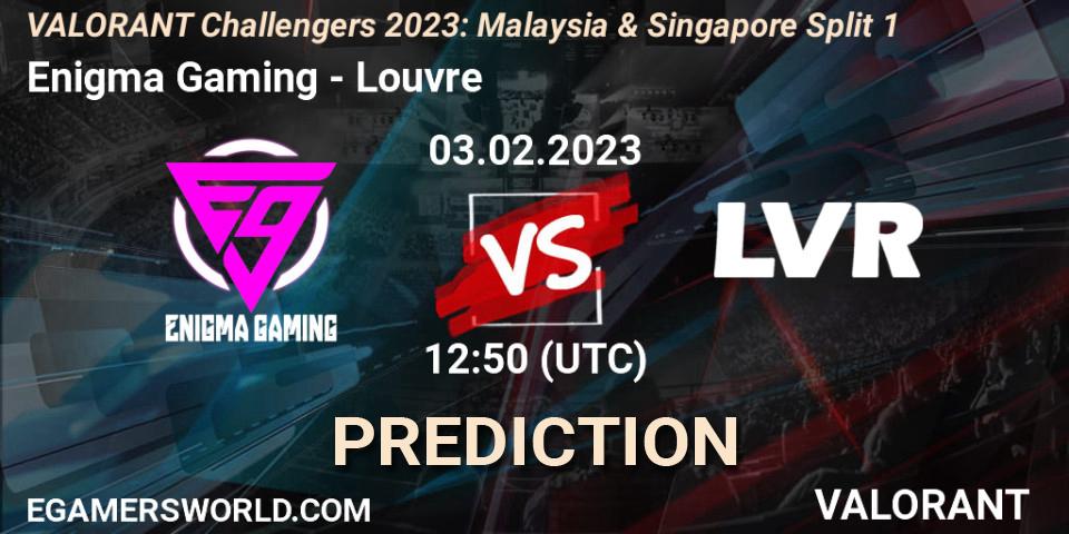 Pronósticos Enigma Gaming - Louvre. 03.02.23. VALORANT Challengers 2023: Malaysia & Singapore Split 1 - VALORANT