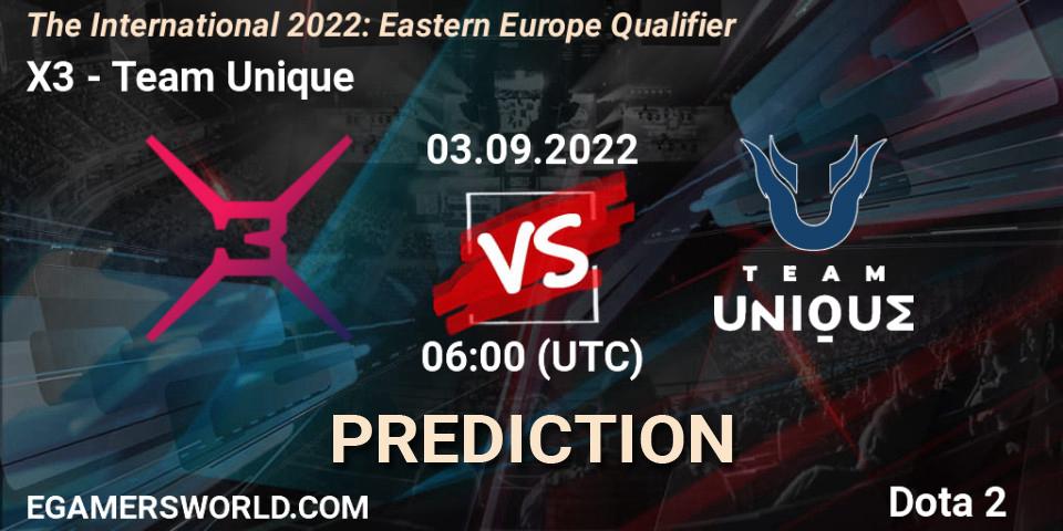 Pronósticos X3 - Team Unique. 03.09.22. The International 2022: Eastern Europe Qualifier - Dota 2