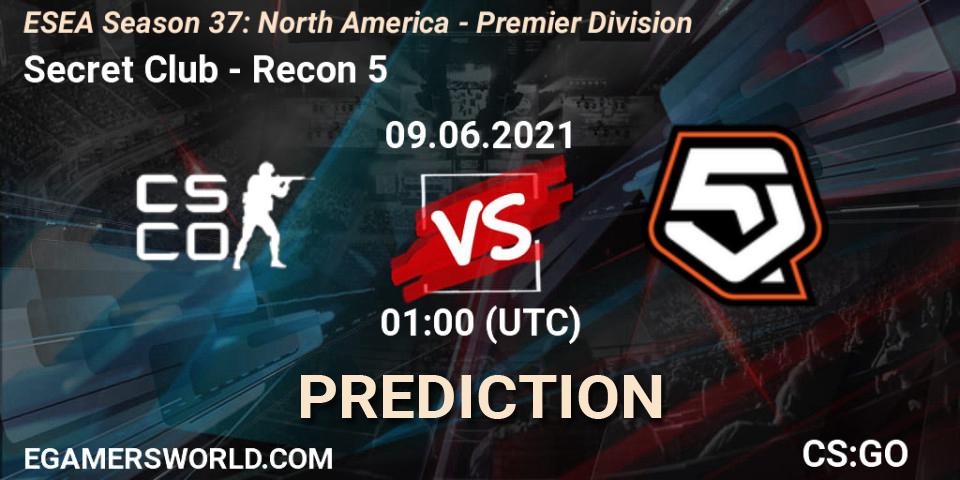 Pronósticos Secret Club - Recon 5. 09.06.21. ESEA Season 37: North America - Premier Division - CS2 (CS:GO)