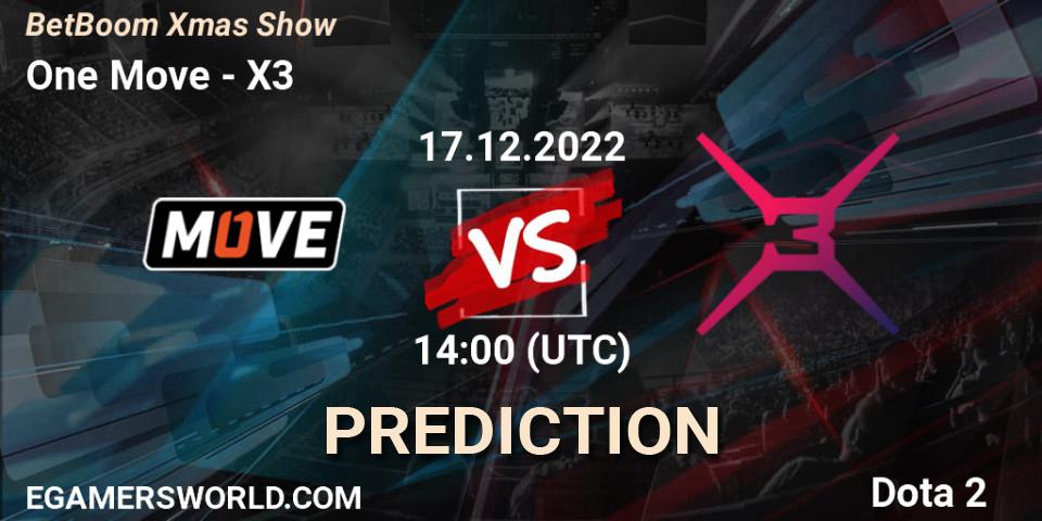 Pronósticos One Move - X3. 17.12.2022 at 14:11. BetBoom Xmas Show - Dota 2