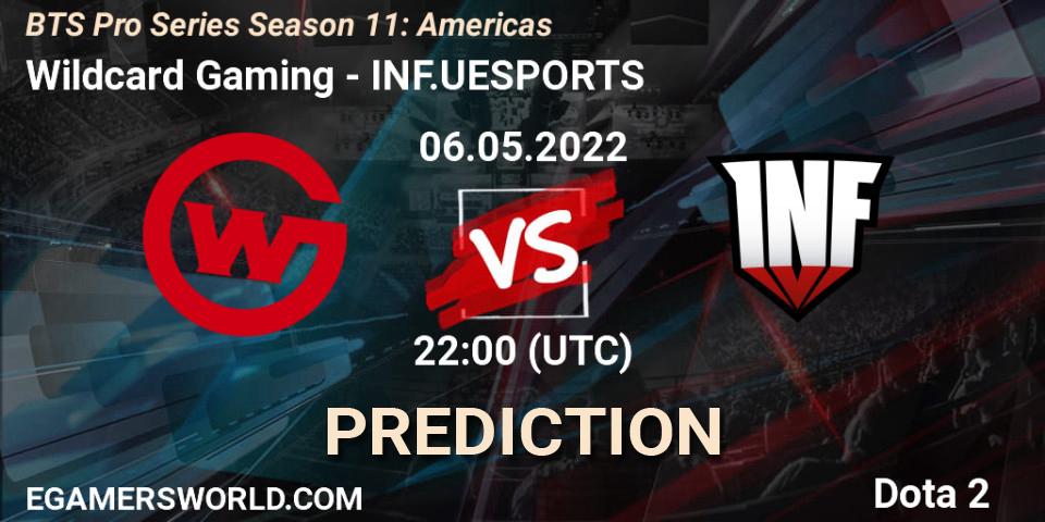 Pronósticos Wildcard Gaming - INF.UESPORTS. 07.05.2022 at 00:32. BTS Pro Series Season 11: Americas - Dota 2