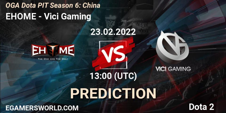 Pronósticos EHOME - Vici Gaming. 23.02.22. OGA Dota PIT Season 6: China - Dota 2