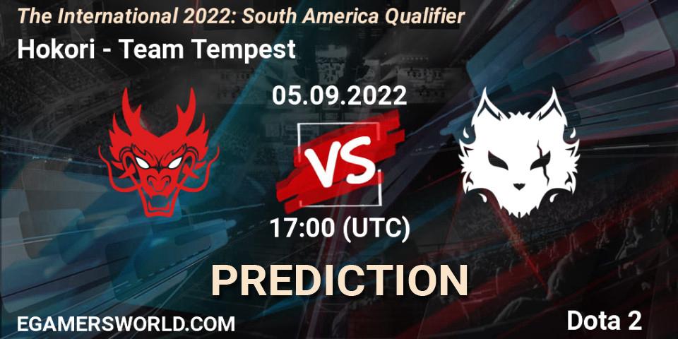 Pronósticos Hokori - Team Tempest. 05.09.2022 at 16:59. The International 2022: South America Qualifier - Dota 2