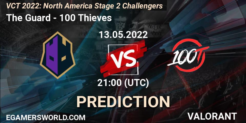 Pronósticos The Guard - 100 Thieves. 13.05.2022 at 20:15. VCT 2022: North America Stage 2 Challengers - VALORANT