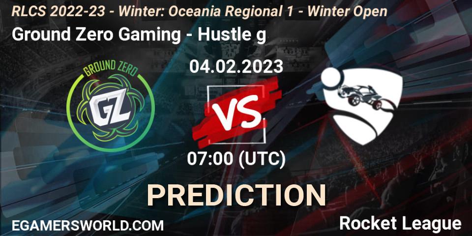 Pronósticos Ground Zero Gaming - Hustle g. 04.02.2023 at 08:00. RLCS 2022-23 - Winter: Oceania Regional 1 - Winter Open - Rocket League