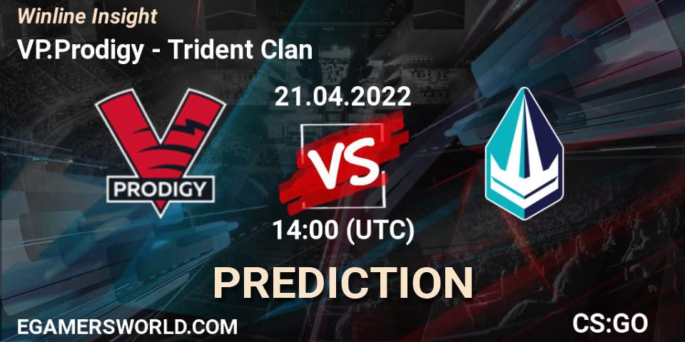 Pronósticos VP.Prodigy - Trident Clan. 21.04.2022 at 14:00. Winline Insight - Counter-Strike (CS2)