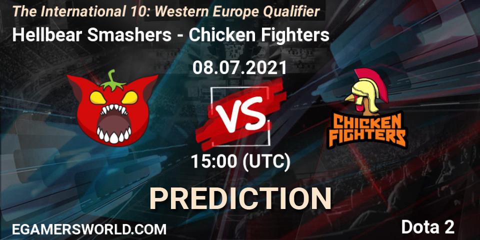 Pronósticos Hellbear Smashers - Chicken Fighters. 08.07.2021 at 15:22. The International 10: Western Europe Qualifier - Dota 2
