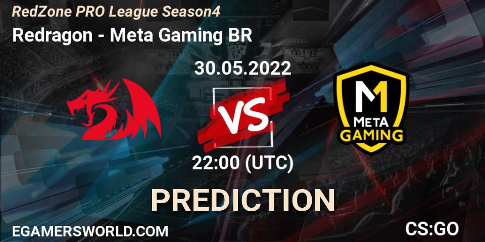Pronósticos Redragon - Meta Gaming BR. 02.06.2022 at 22:00. RedZone PRO League Season 4 - Counter-Strike (CS2)