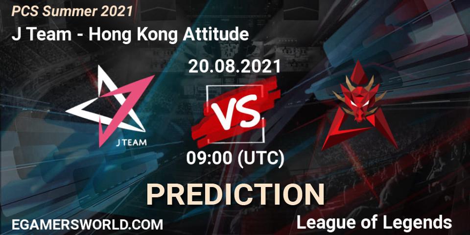 Pronósticos J Team - Hong Kong Attitude. 20.08.21. PCS Summer 2021 - LoL