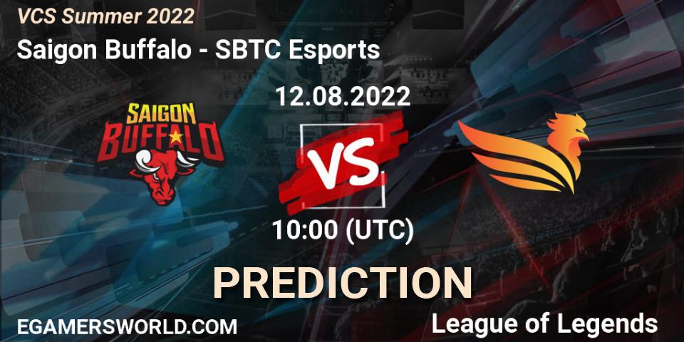 Pronósticos Saigon Buffalo - SBTC Esports. 12.08.2022 at 10:00. VCS Summer 2022 - LoL