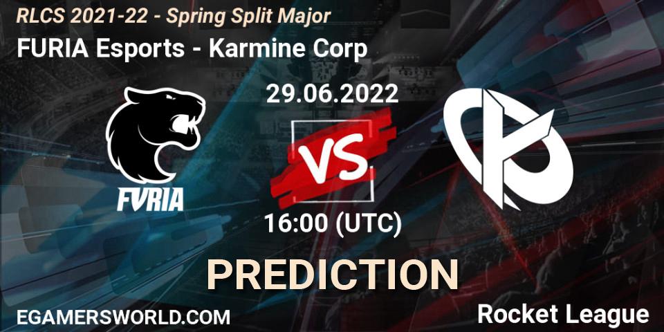 Pronósticos FURIA Esports - Karmine Corp. 29.06.22. RLCS 2021-22 - Spring Split Major - Rocket League
