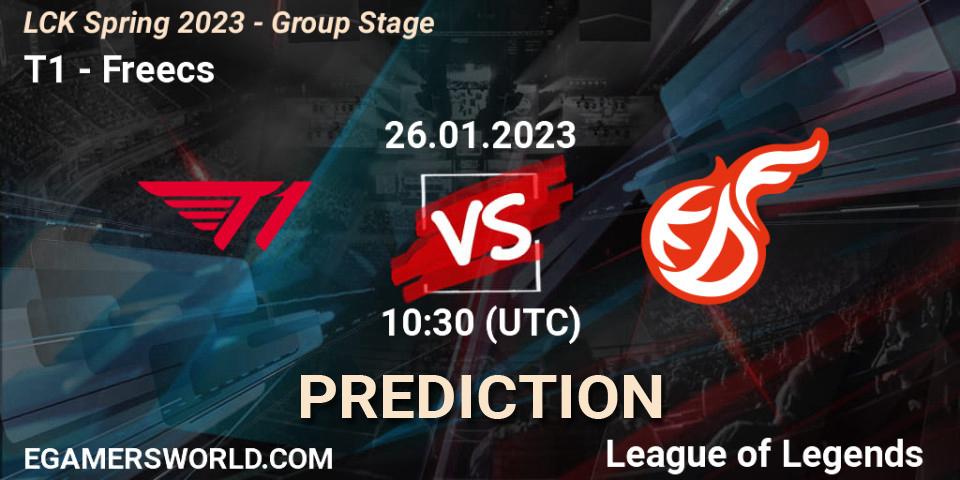 Pronósticos T1 - Freecs. 26.01.23. LCK Spring 2023 - Group Stage - LoL