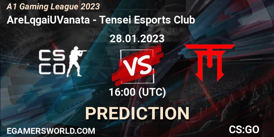 Pronósticos AreLqgaiUVanata - Tensei Esports Club. 28.01.23. A1 Gaming League 2023 - CS2 (CS:GO)