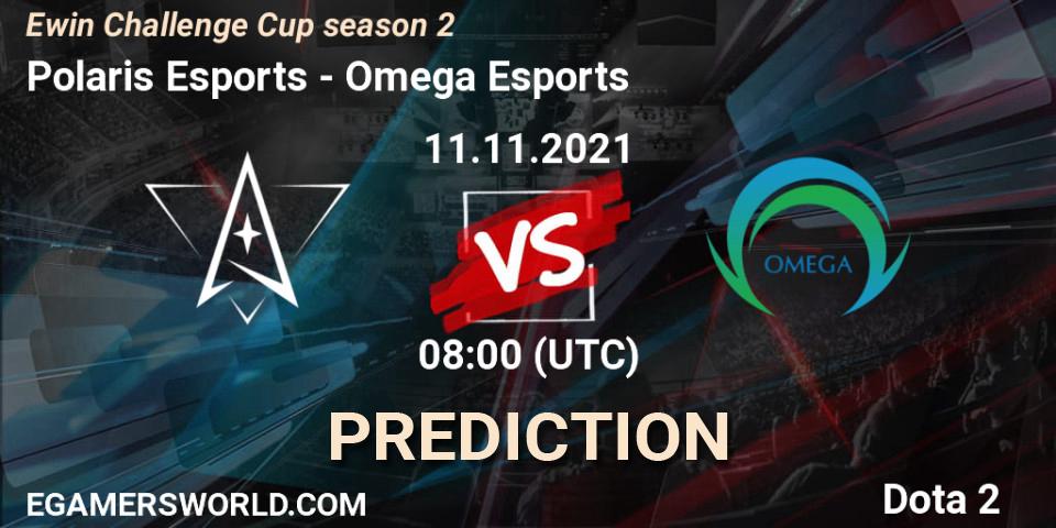 Pronósticos Polaris Esports - Omega Esports. 11.11.21. Ewin Challenge Cup season 2 - Dota 2